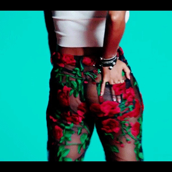 Missguided sheer rose pants BNWOT - Picture 5 of 7